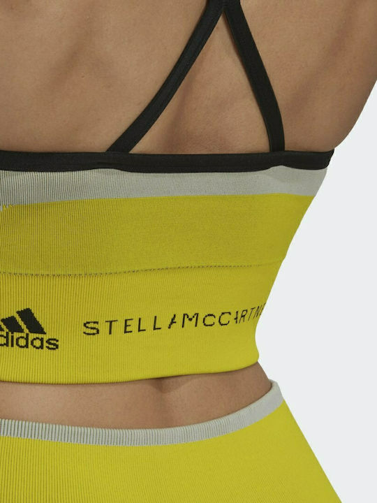 By Stella Mccartney Truestrength Дамски Спортен Блуз с Черно Жълто Ясен Оникс с Подплата