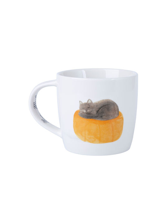 Maxwell & Williams Perfect Fit Cat Ceramic Cup White 400ml