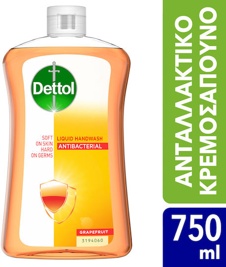 Dettol Grapefruit Refill Liquid Soap Citrus Fruits 750ml