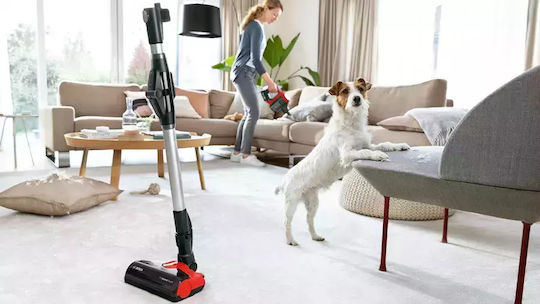 Bosch Unlimited 7 ProAnimal Прахосмукачка 2 в 1 Stick & Ръчна Червено