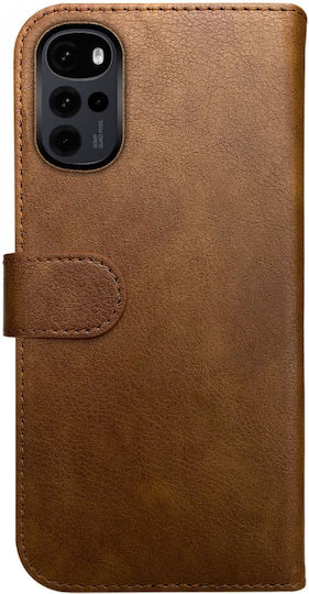 Rosso Element Brieftasche Synthetisches Leder Braun (Motorola Moto G22)