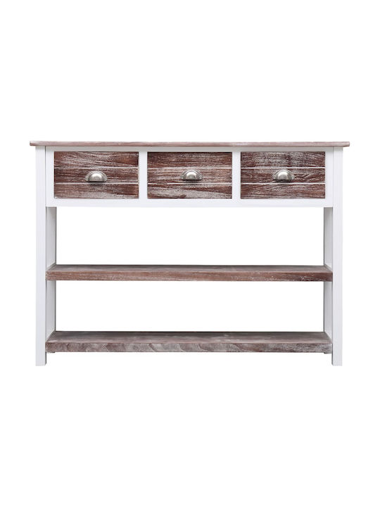 Solid Wood Console Table Coffee man L108xW30xH76cm