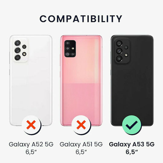 KWmobile Rising Sun Back Cover Ξύλινο Dark Brown (Galaxy A53)