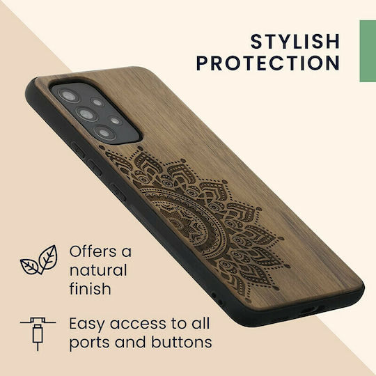 KWmobile Rising Sun Back Cover Ξύλινο Dark Brown (Galaxy A53)