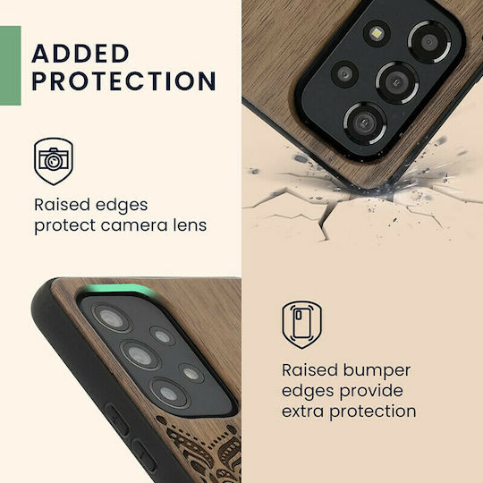 KWmobile Rising Sun Back Cover Ξύλινο Dark Brown (Galaxy A53)