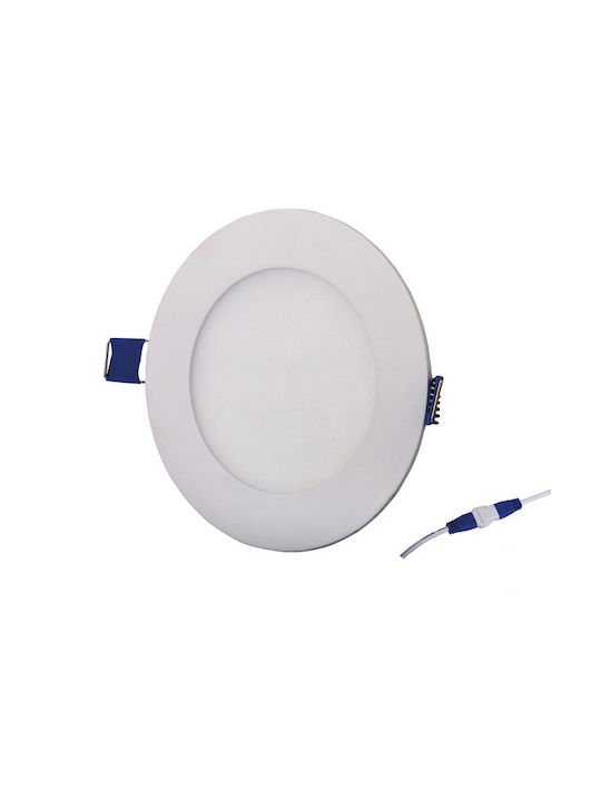 Vito LENA-RX Στρογγυλό Χωνευτό LED Panel 18W με Ψυχρό Λευκό Φως 6000K 22.1εκ.