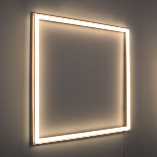 GloboStar Square Recessed LED Panel 48W with Warm White Light 2700K 60x60cm