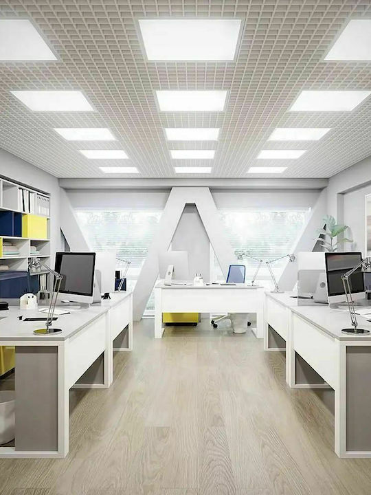V-TAC Pătrat Încastrat Panou LED Putere 29W cu Alb Natural Lumini 60x60cm.