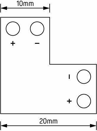 Metanor Corner Connector for LED Strips CE-79637