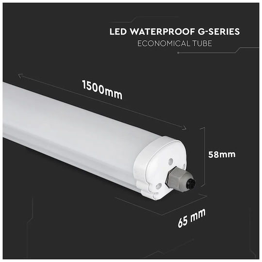V-TAC Lighting Batten Outdoor with Integrated LED 48W 150cm
