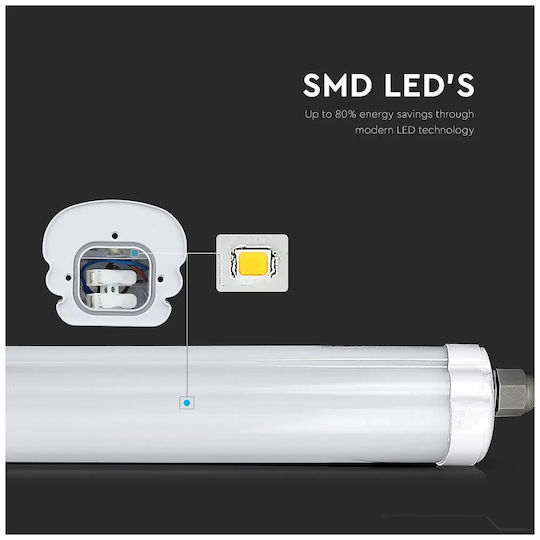 V-TAC Lighting Batten Outdoor with Integrated LED 48W 150cm