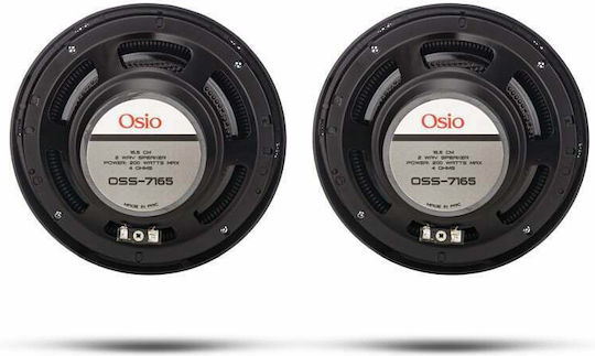 Osio 112325-0003 Σετ Ηχεία Αυτοκινήτου 6.5" με 200W RMS (2 Δρόμων)