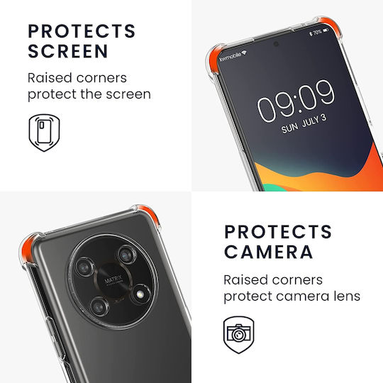 KWmobile Back Cover Σιλικόνης με Λουράκι Διάφανο (Honor Magic4 Lite)