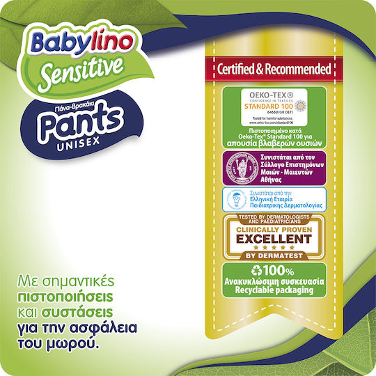 Babylino Diaper Pants Sensitive No. 7 for 15-25kg 38pcs