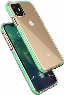 Hurtel Spring Back Cover Σιλικόνης Μαύρο (iPhone 11)