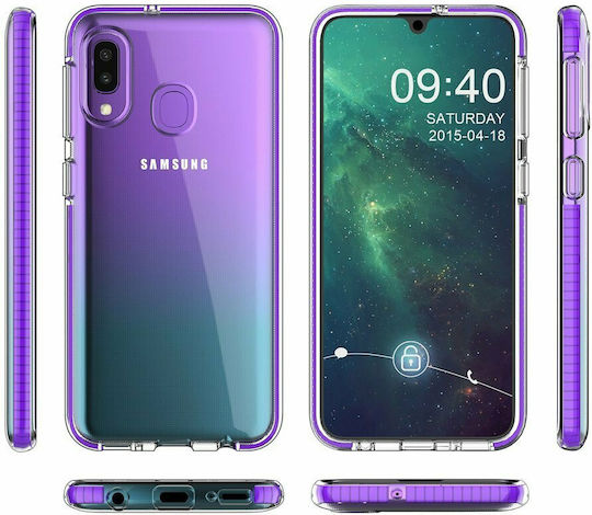 Hurtel Spring Задна корица Силикон 1мм Жълт (Galaxy A20e)