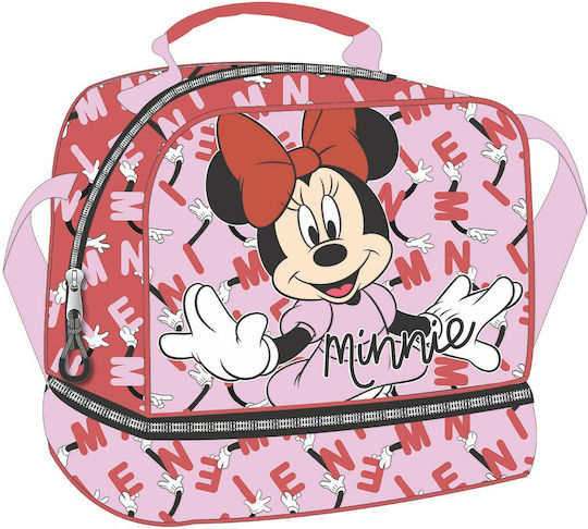Gim Minnie Schulische Isolierte Lunchtasche Umhängetasche 4,5l Rosa Minnie 20x15x21cm