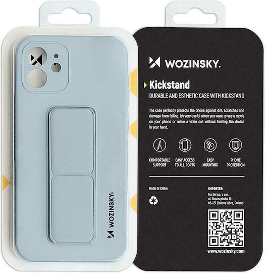 Wozinsky Kickstand Flexible Back Cover Silicone Black (Galaxy A32 4G)