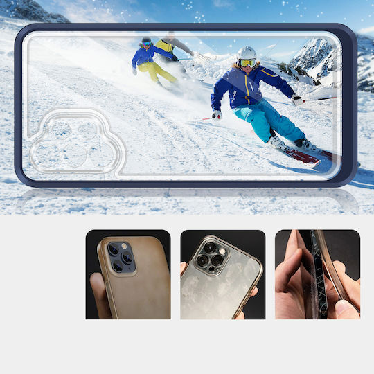 Hurtel Clear 3in1 Back Cover Silicone 1.1mm Blue (Galaxy A32 5G)