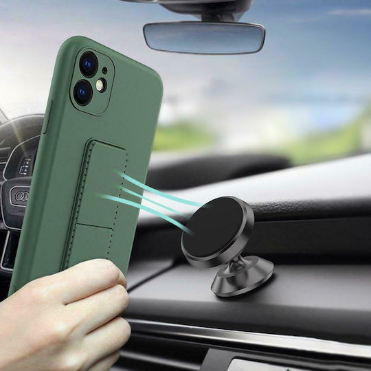 Wozinsky Kickstand Back Cover Σιλικόνης Ροζ (Galaxy A72)