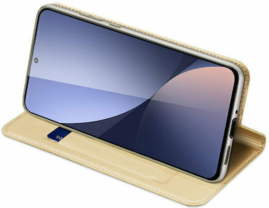 Dux Ducis Skin Pro Книга Изкуствена кожа Златист (Xiaomi 12 / 12X)
