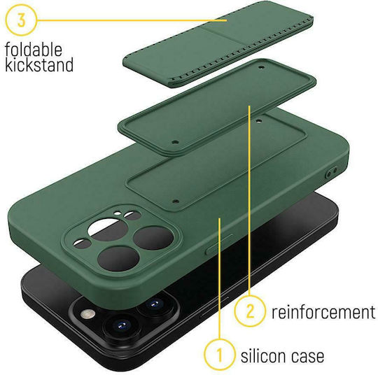Wozinsky Kickstand Back Cover Σιλικόνης Κόκκινο (Poco X4 Pro 5G)