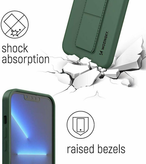 Wozinsky Kickstand Flexible Back Cover Σιλικόνης Μαύρο (Galaxy A32 5G)
