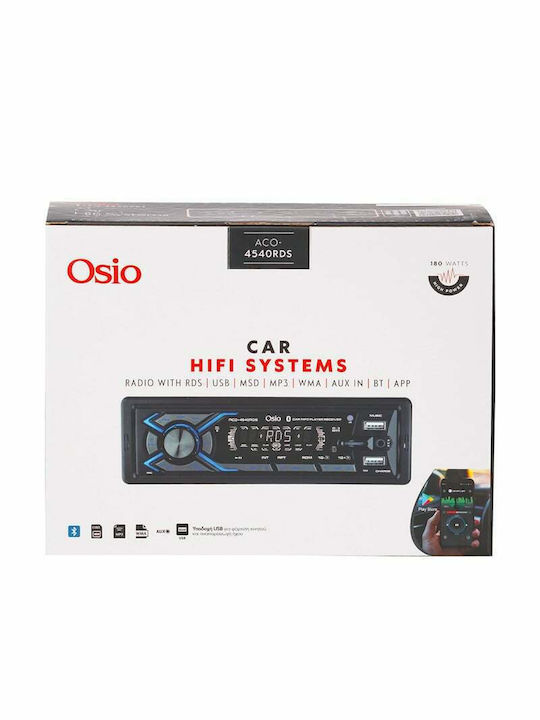 Osio Auto-Audiosystem 1DIN (Bluetooth/USB)