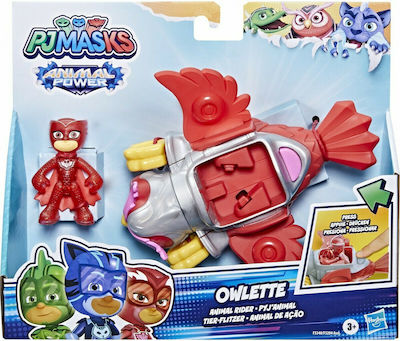 Hasbro Miniatur-Spielzeug Animal Riders Owlette PJ-Masken für 3+ Jahre (Verschiedene Designs/Sortimente von Designs) 1 Stk