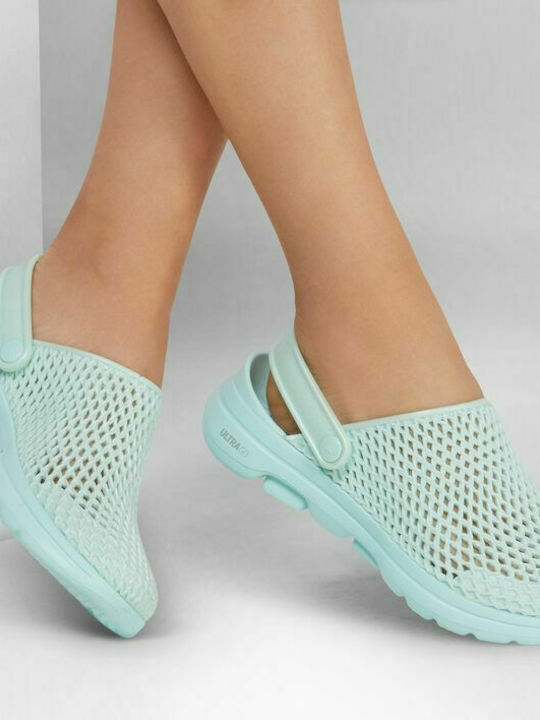 Skechers GOwalk 5 Sea Scape Γυναικεία Σαμπό Τιρκουάζ