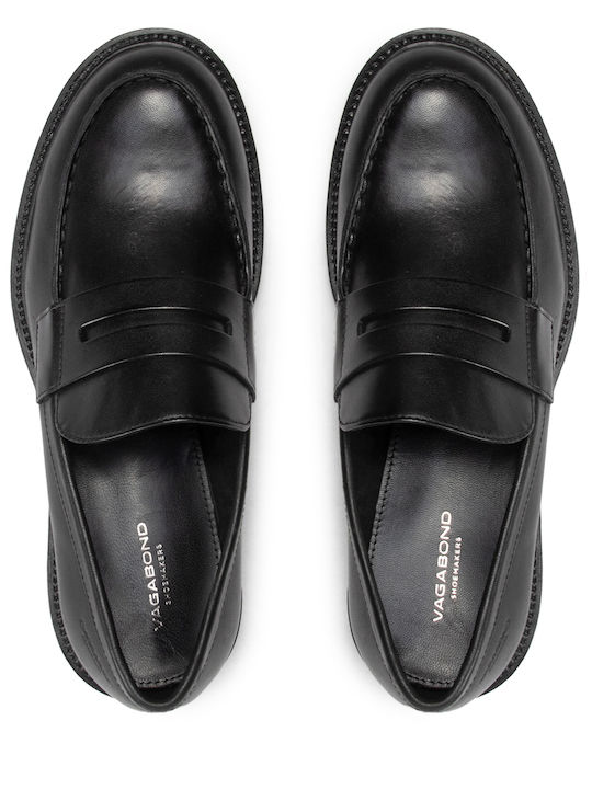 Lords Loafers Dama Din Piele În Culoare Neagră