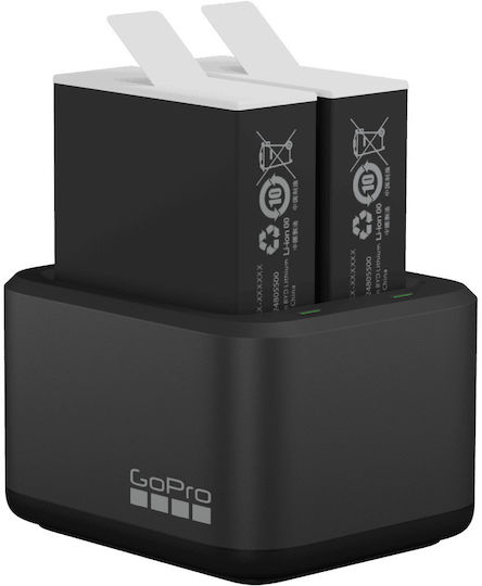 GoPro Dual Battery Charger + 2 Enduro Batteries Зарядно за GoPro Hero 10 / Hero 11 / Hero 9