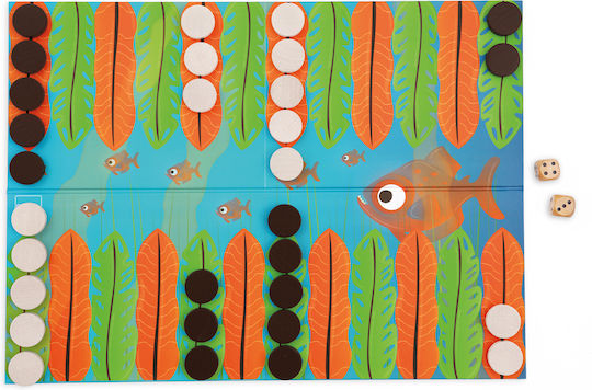 Scratch Europe Piranha Race Backgammon 27x27cm