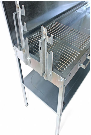 Pitsilos Galvanized Charcoal Grill for Lamb 145cmx50cm