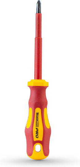 Bormann Pro Magnetic Șurubelniță Electricianului VDE 1000V Cruce Dimensiunea PH2x100mm BHT7090