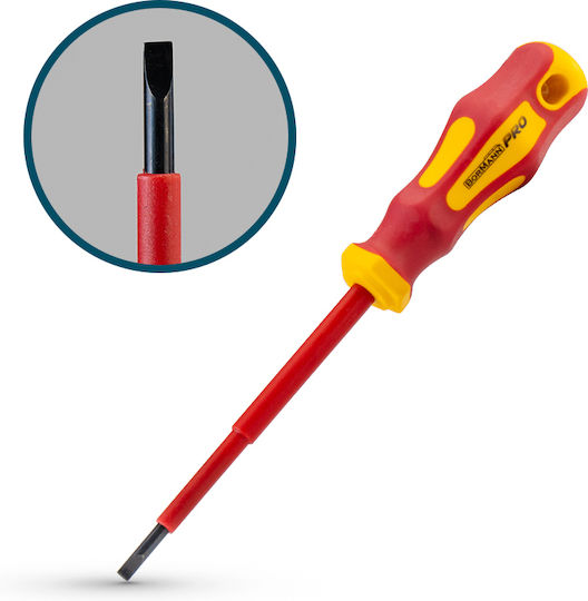 Bormann Pro BHT7084 Magnetic Electrician VDE 1000V Screwdriver Straight with Length 125mm