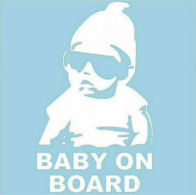Знак Baby on Board Бял
