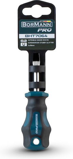 Bormann Pro Magnetic Șurubelniță Pitic Drept cu Lungimea 38mm BHT7064