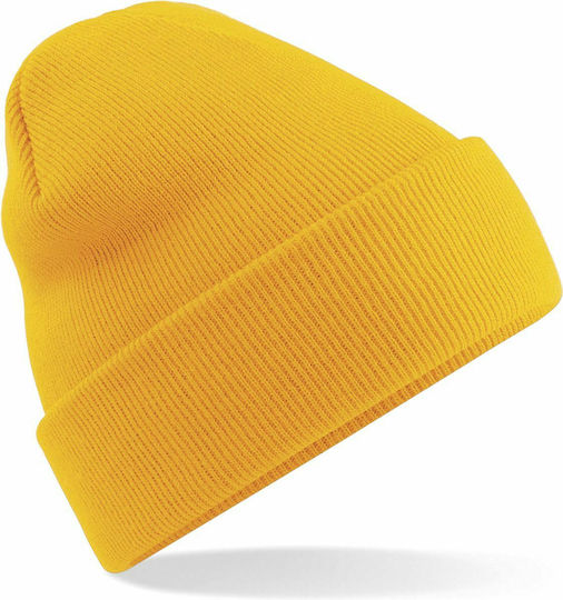 B45 Beanie Feminin Căciulă Tricotat în culoarea Auriu