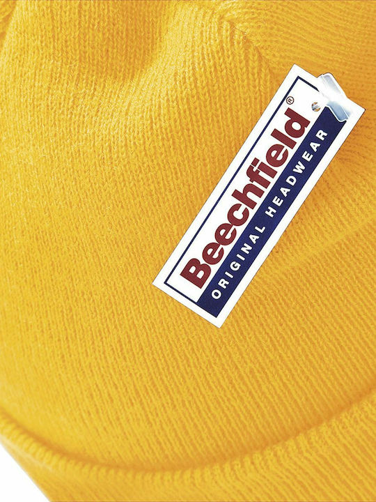 Γυναικείος Beanie Σκούφος σε Χρυσό χρώμα