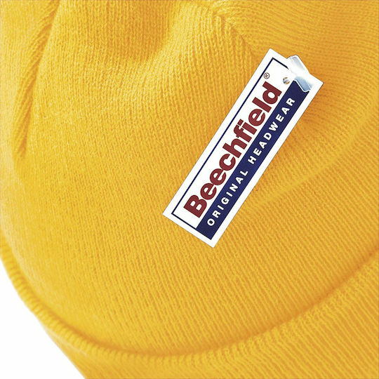 B45 Beanie Feminin Căciulă Tricotat în culoarea Auriu
