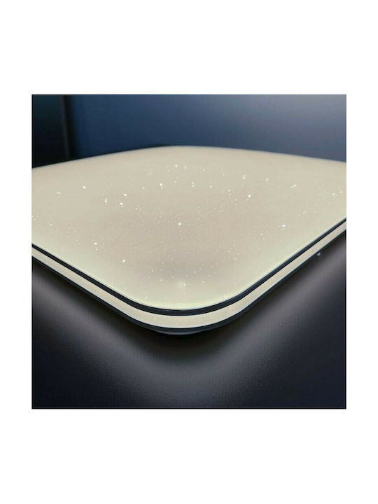 Fischer Honsel Porto Κλασική Μεταλλική Πλαφονιέρα Οροφής με Ενσωματωμένο LED σε Λευκό χρώμα 34cm