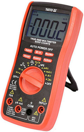 Yato Digital Multimeter True RMS with AC / DC / Resistance / Capacitance / Temperature Measurement YT-73085