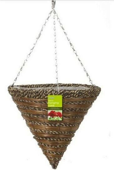 Gardman Plant Pot Wicker Brown