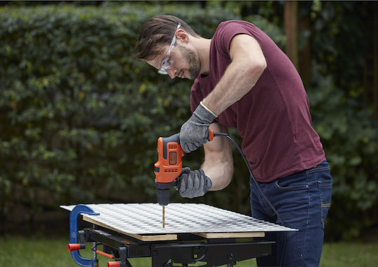 Black & Decker BEH200K Κρουστικό Δράπανο 500W με Θήκη