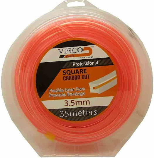 Visco Parts 3535 Square Brush Cutter Trimmer Line Length 35m And Thickness 3.5mm