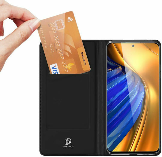 Dux Ducis Skin Pro Book Δερματίνης Μαύρο (Poco F4 5G)
