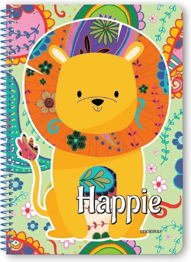 Logigraf Spiral Ruled Notebook B5 60 Paper Sheets 2 Subjects (Various Designs or Colours)
