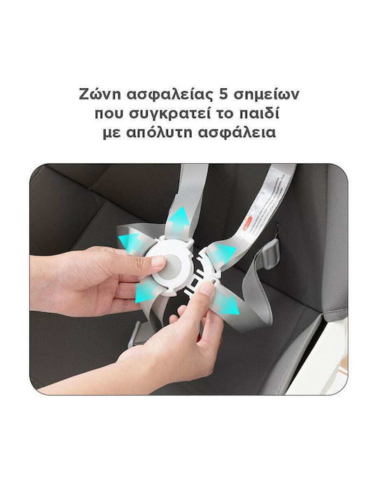 Kiddo Menu Καρεκλάκι Φαγητού 5 in 1 με Ρυθμιζόμενο Ύψος Γκρι
