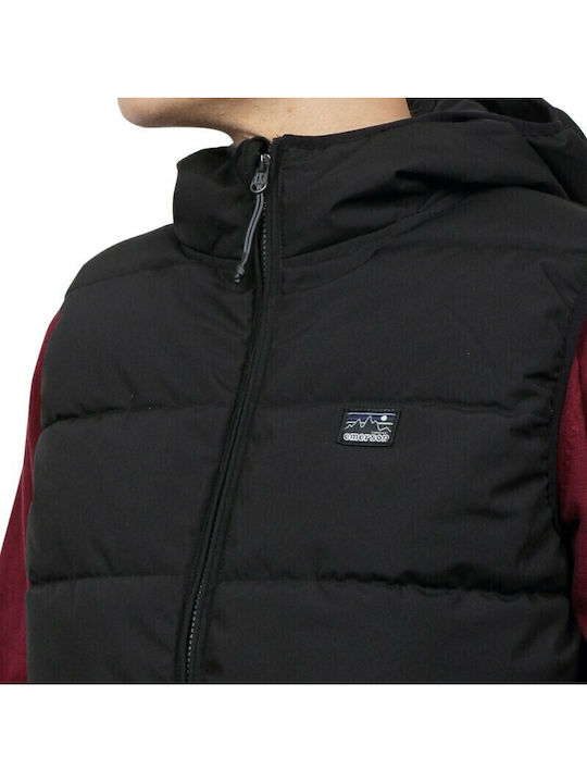 Ärmellos Jacke Puffer Schwarz
